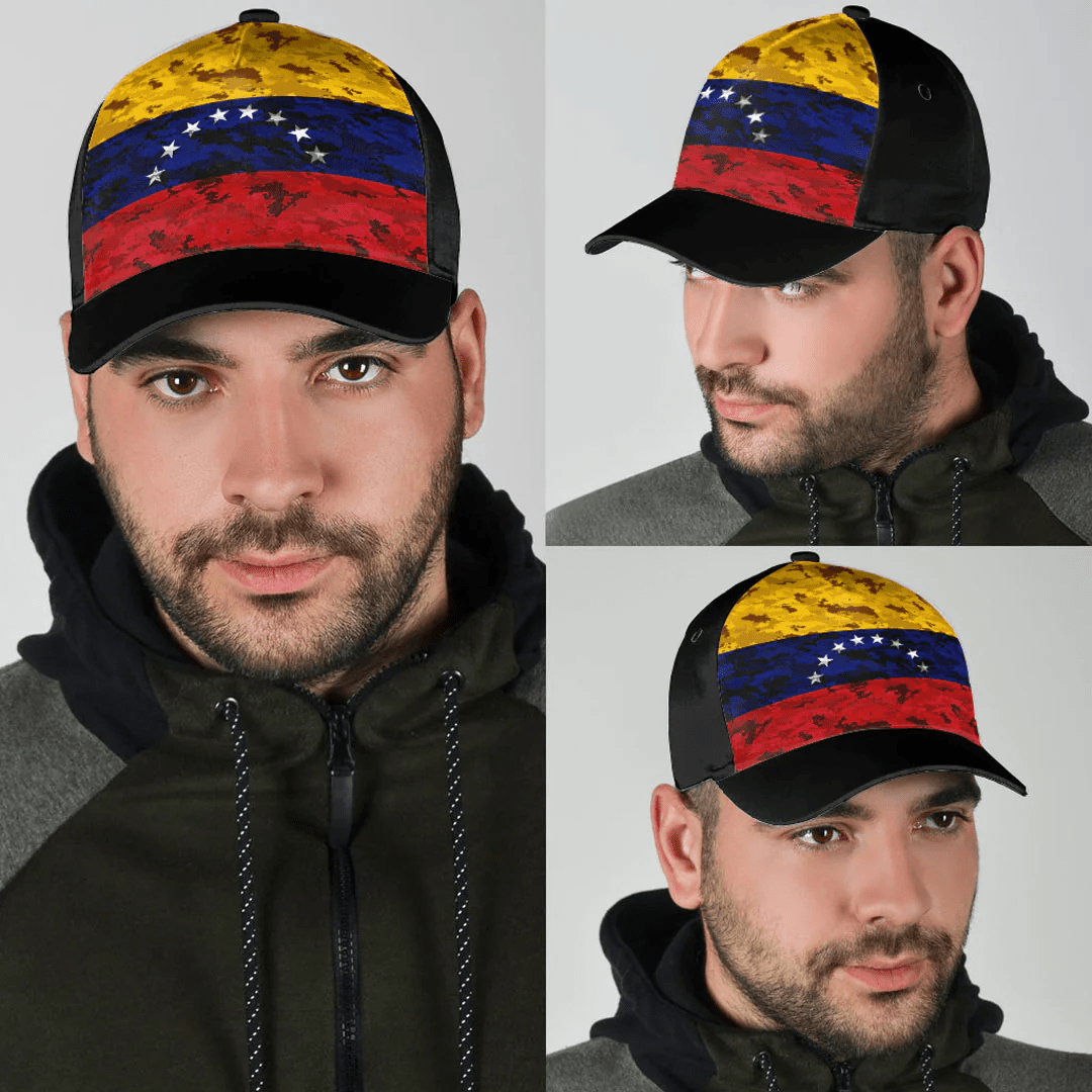 Adeenyc Cap - Venezuela Camo Style Classic Cap Baseball Cap Hat Trucker Hats Custom Hats Gifts For Men & Women