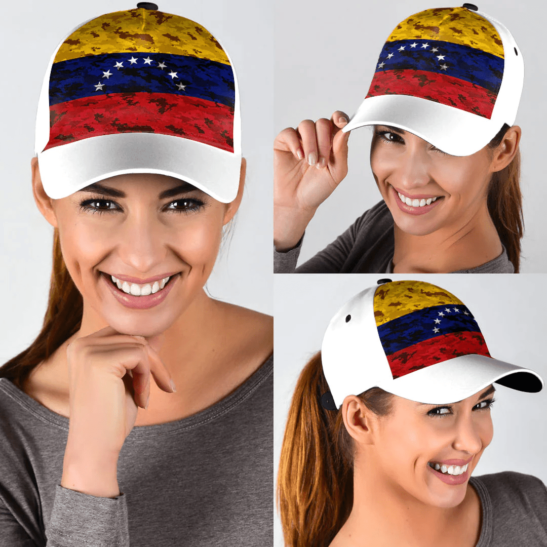 Adeenyc Cap - Venezuela Camo Style Classic Cap Baseball Cap Hat Trucker Hats Custom Hats Gifts For Men & Women