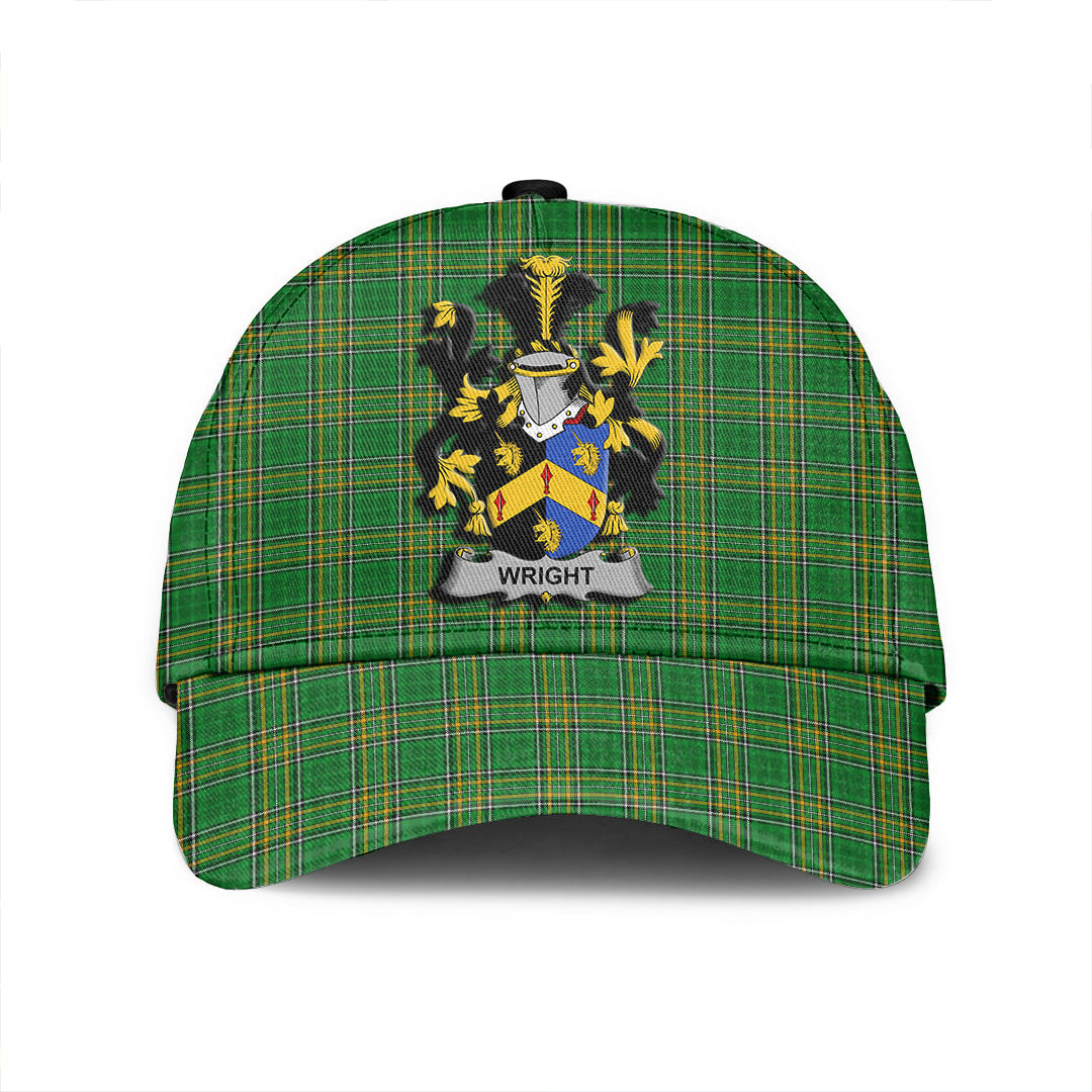 Adeenyc Cap - Wright Family Crest Tartan Classic Cap Baseball Cap Hat Trucker Hats Custom Hats Gifts For Men & Women