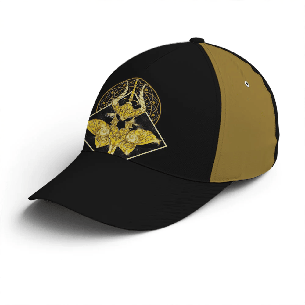 Adeenyc Capricon King Golden Style Baseball Cap All Over Print Trucker Hats Custom Hats Gifts For Men & Women