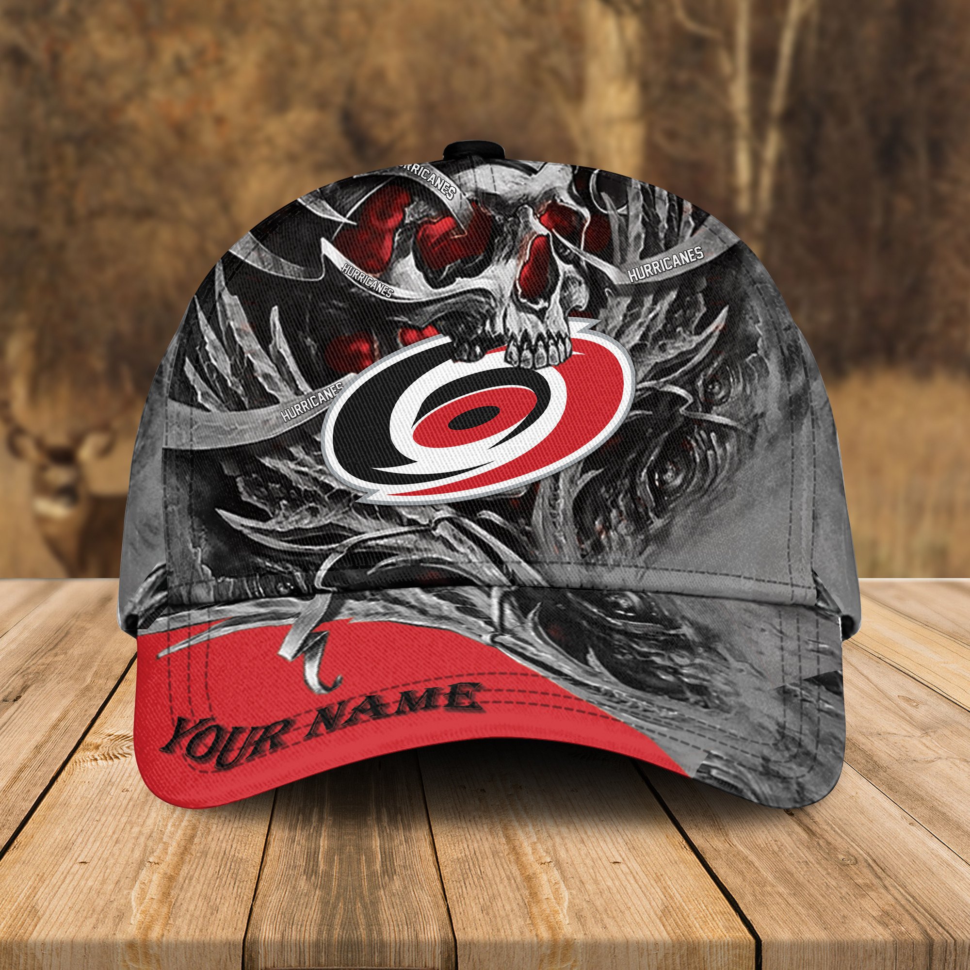 Adeenyc Carolina Hurricanes NHL 3D Classic Cap Personalized Gift For Fans