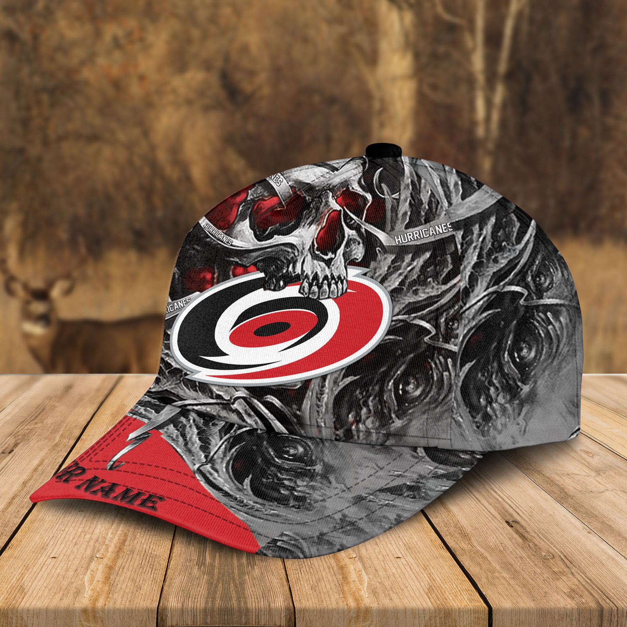 Adeenyc Carolina Hurricanes NHL 3D Classic Cap Personalized Gift For Fans