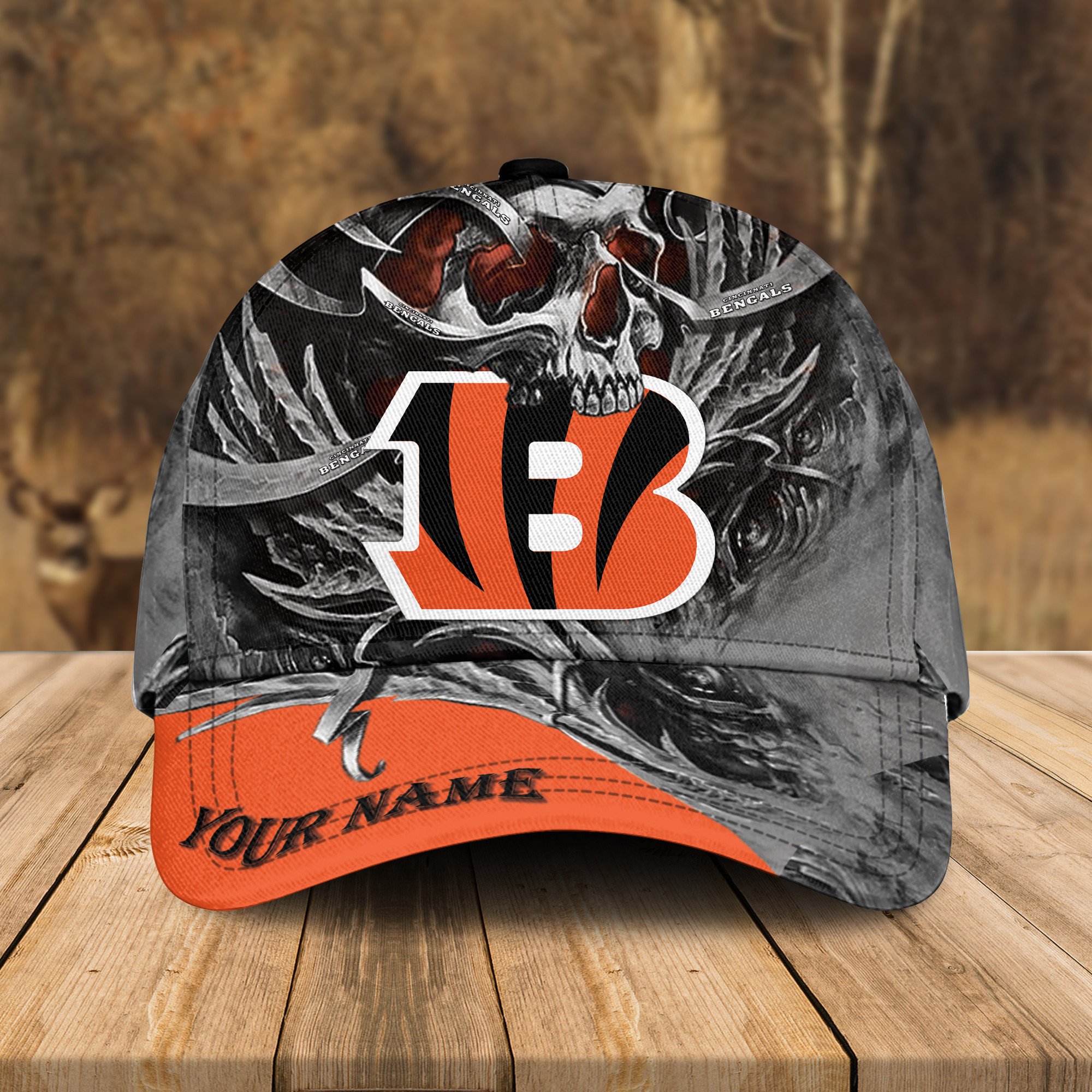 Adeenyc Cincinnati Bengals NFL 3D Classic Cap Personalized Gift For Fans