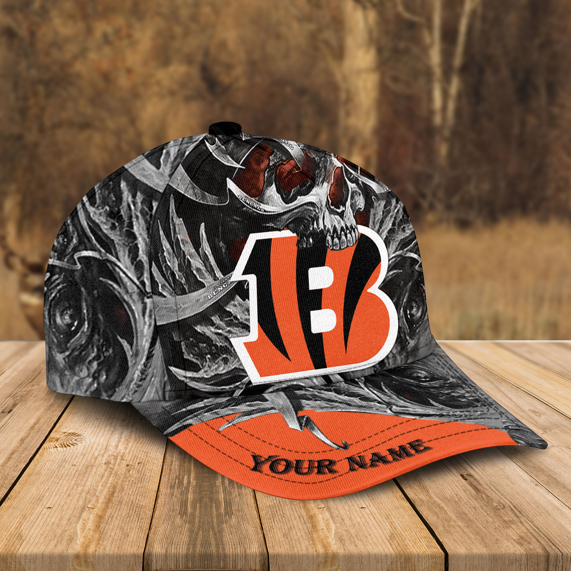 Adeenyc Cincinnati Bengals NFL 3D Classic Cap Personalized Gift For Fans