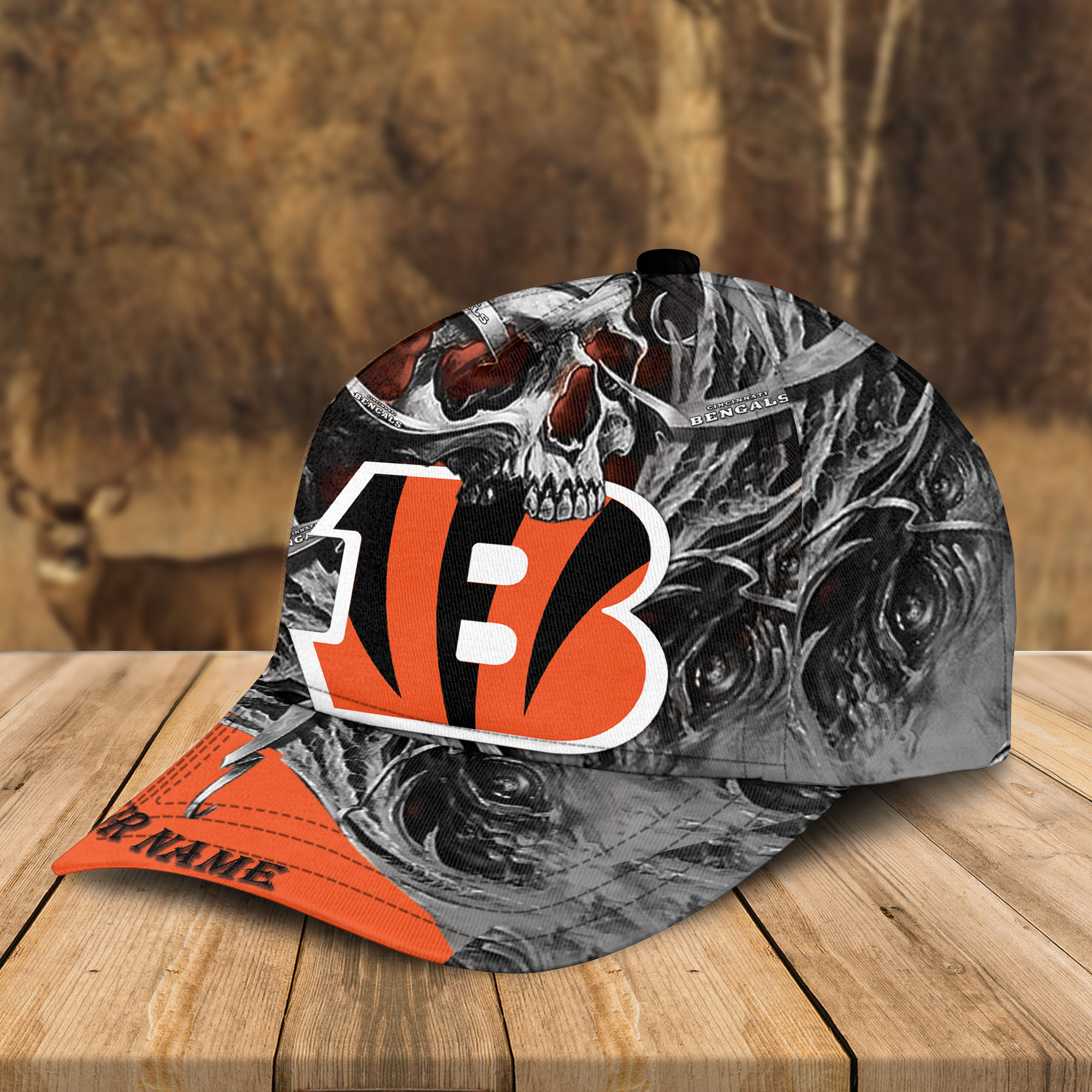 Adeenyc Cincinnati Bengals NFL 3D Classic Cap Personalized Gift For Fans