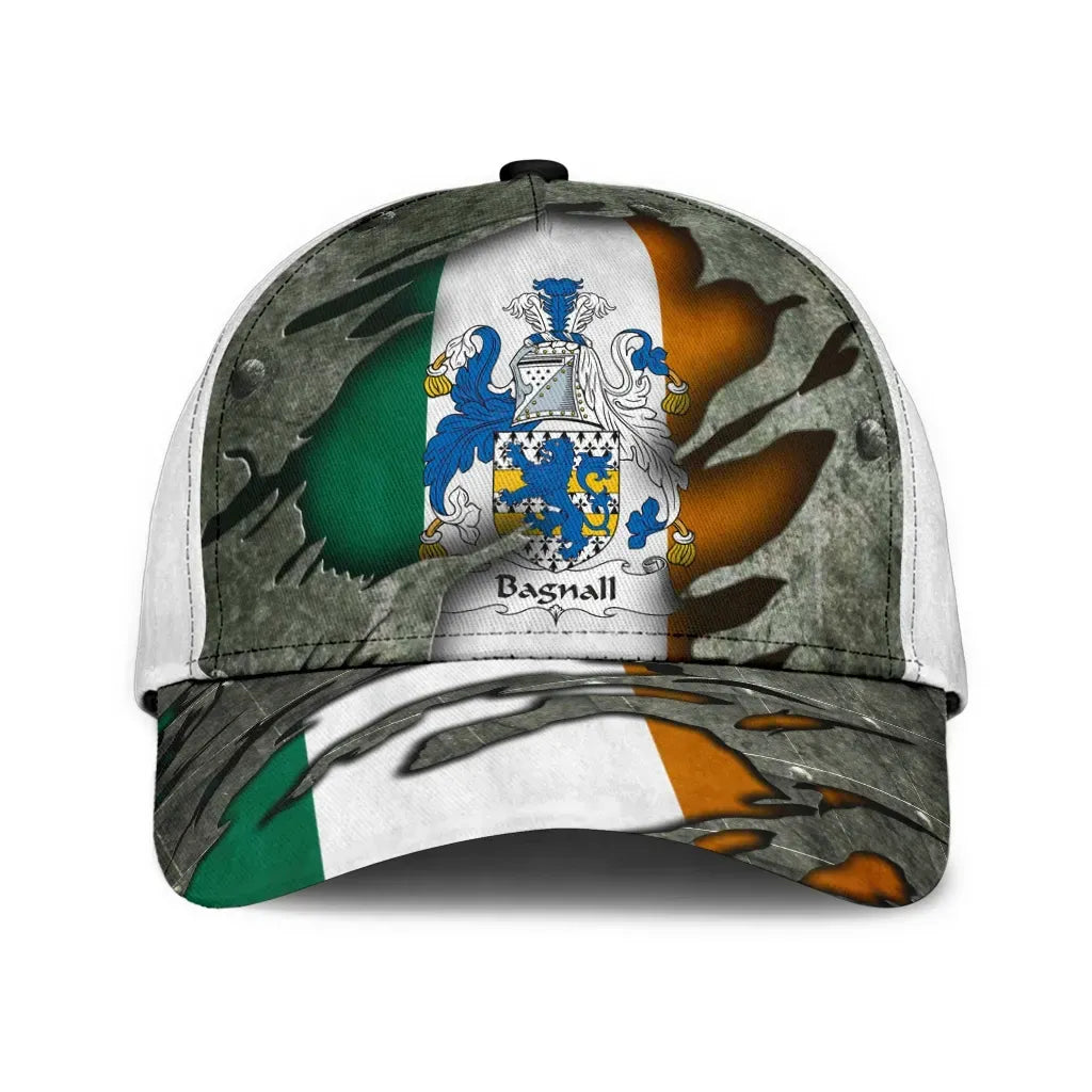 Adeenyc Clan Bagnall Coat Of Arms Irish Family Crest Classic Cap Trucker Hats Custom Hats Gifts For Men & Women