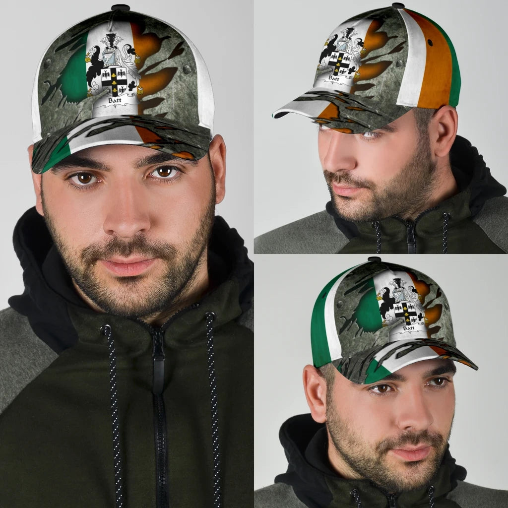 Adeenyc Clan Batt Coat Of Arms Irish Family Crest Classic Cap Trucker Hats Custom Hats Gifts For Men & Women