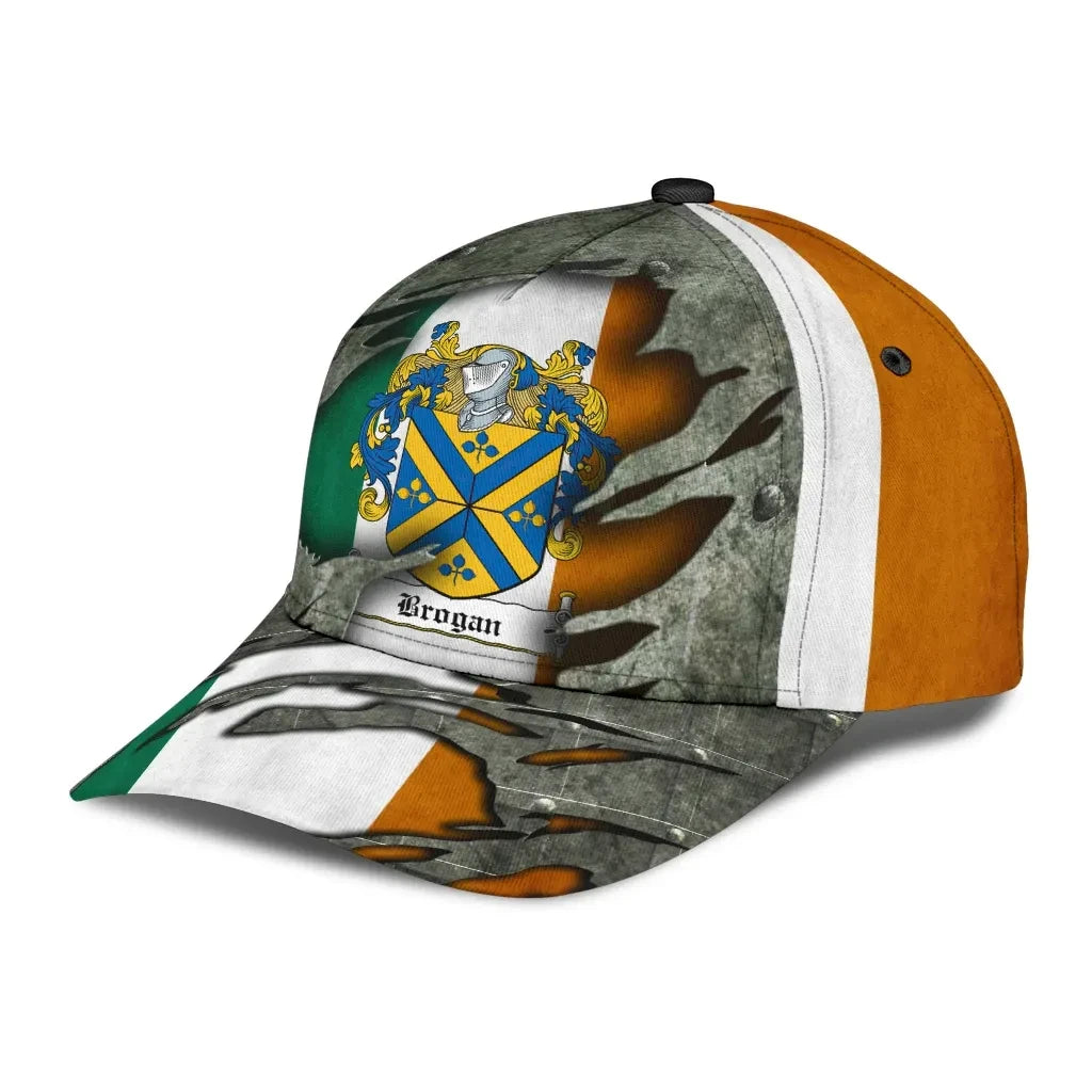 Adeenyc Clan Brogan Coat Of Arms Irish Family Crest Classic Cap Trucker Hats Custom Hats Gifts For Men & Women