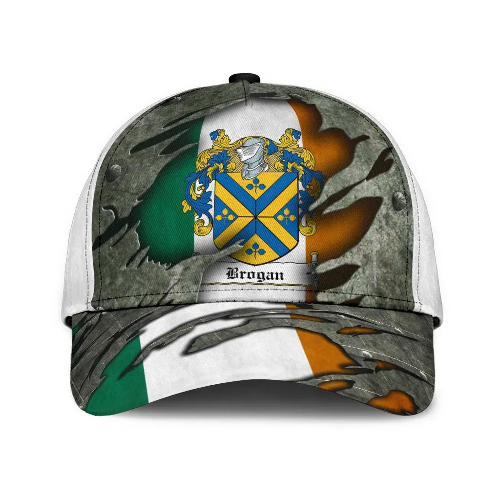 Adeenyc Clan Brogan Coat Of Arms Irish Family Crest Classic Cap Trucker Hats Custom Hats Gifts For Men & Women