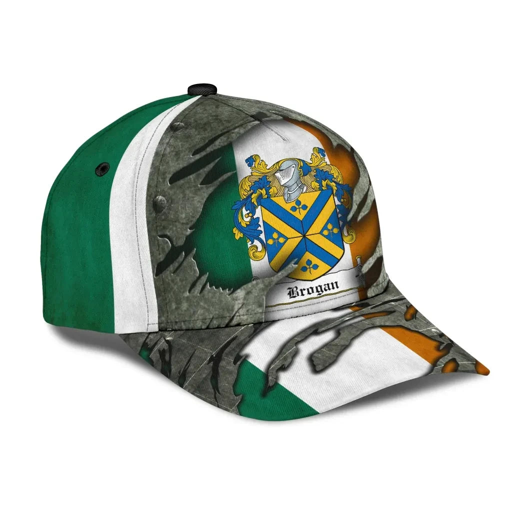 Adeenyc Clan Brogan Coat Of Arms Irish Family Crest Classic Cap Trucker Hats Custom Hats Gifts For Men & Women