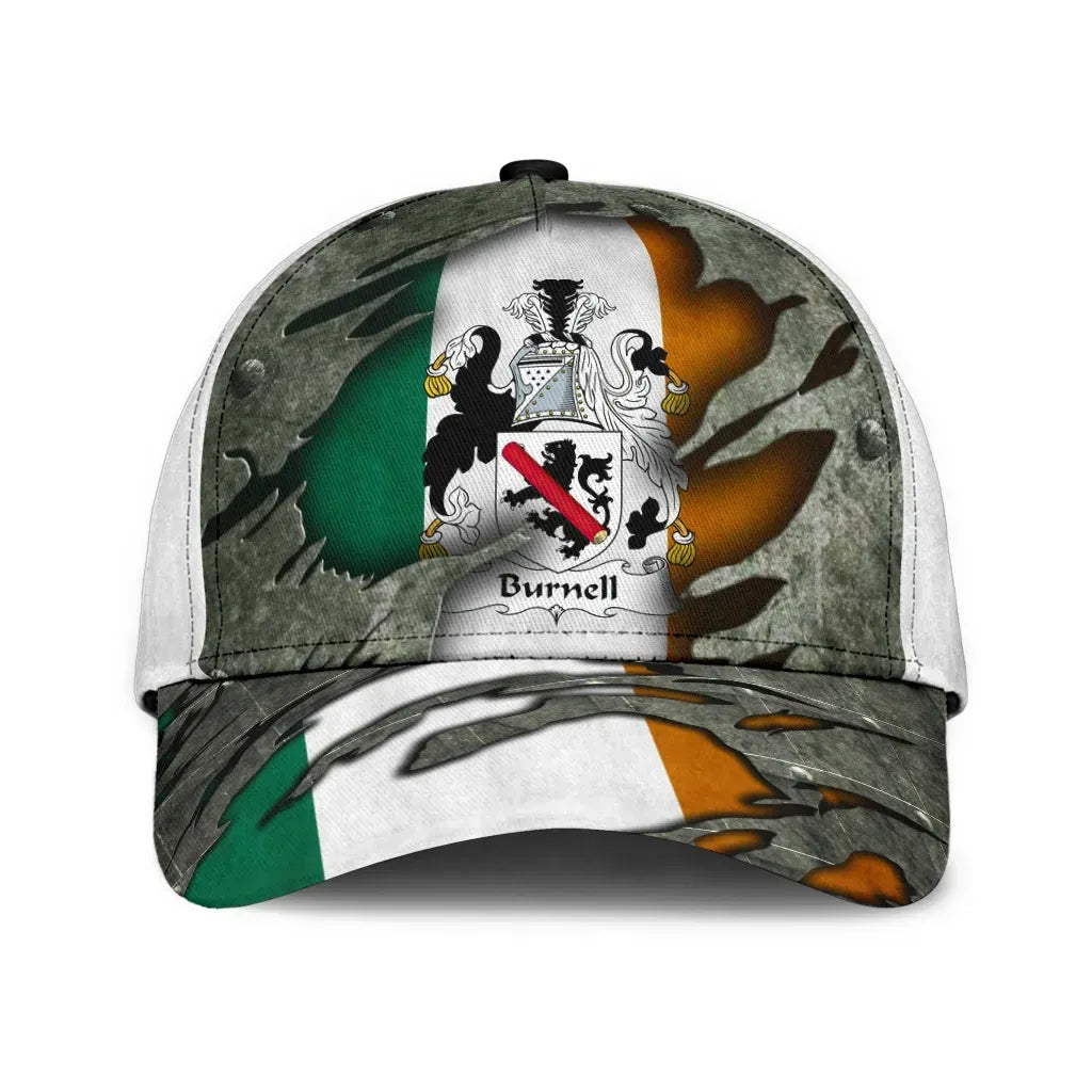 Adeenyc Clan Burnell Coat Of Arms Irish Family Crest Classic Cap Trucker Hats Custom Hats Gifts For Men & Women