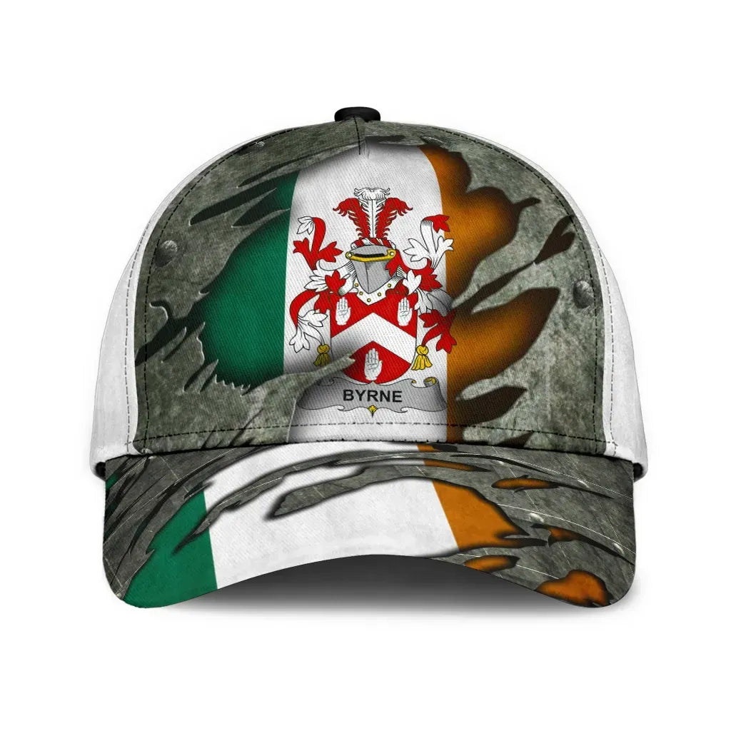 Adeenyc Clan Byrne Coat Of Arms Irish Family Crest Classic Cap Trucker Hats Custom Hats Gifts For Men & Women