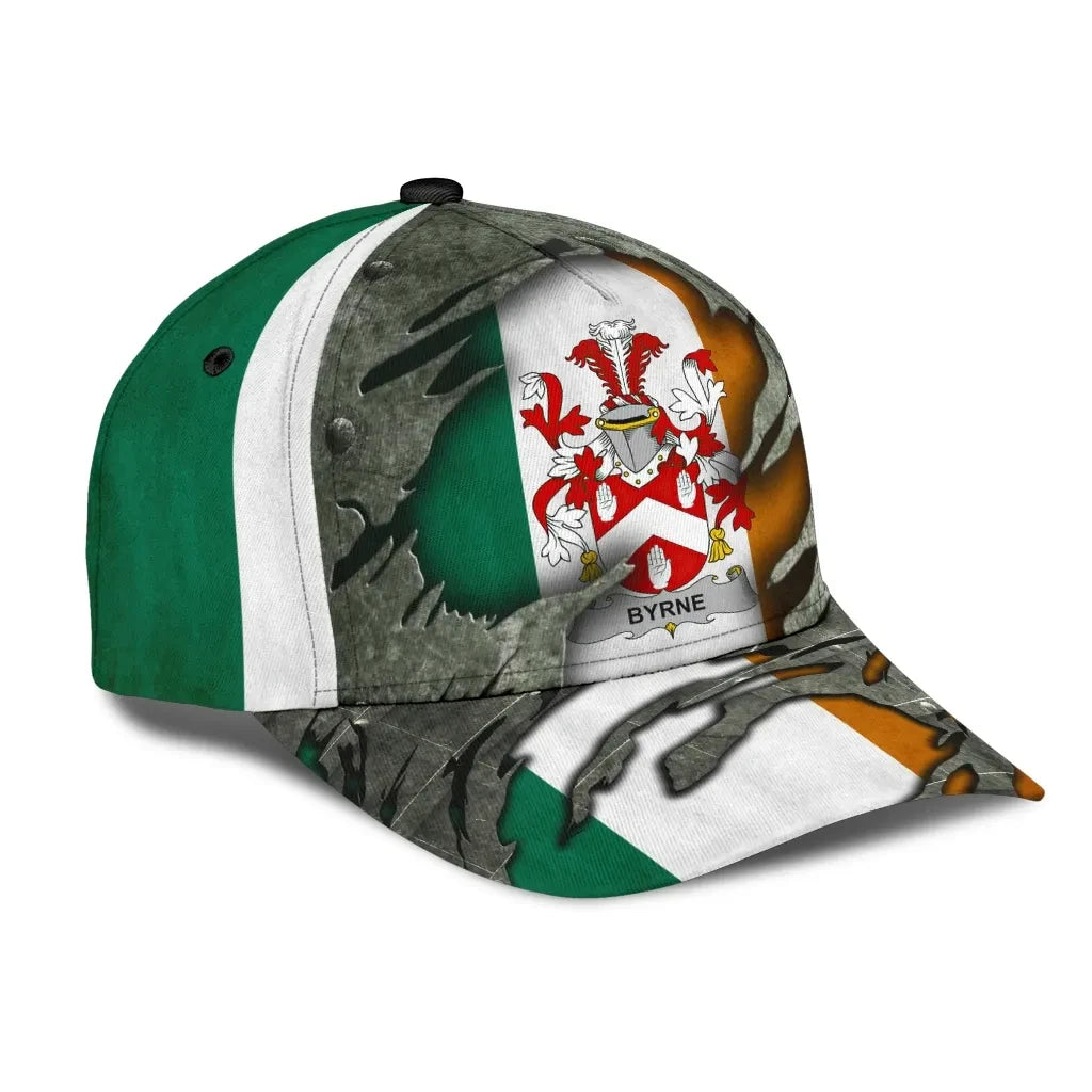 Adeenyc Clan Byrne Coat Of Arms Irish Family Crest Classic Cap Trucker Hats Custom Hats Gifts For Men & Women