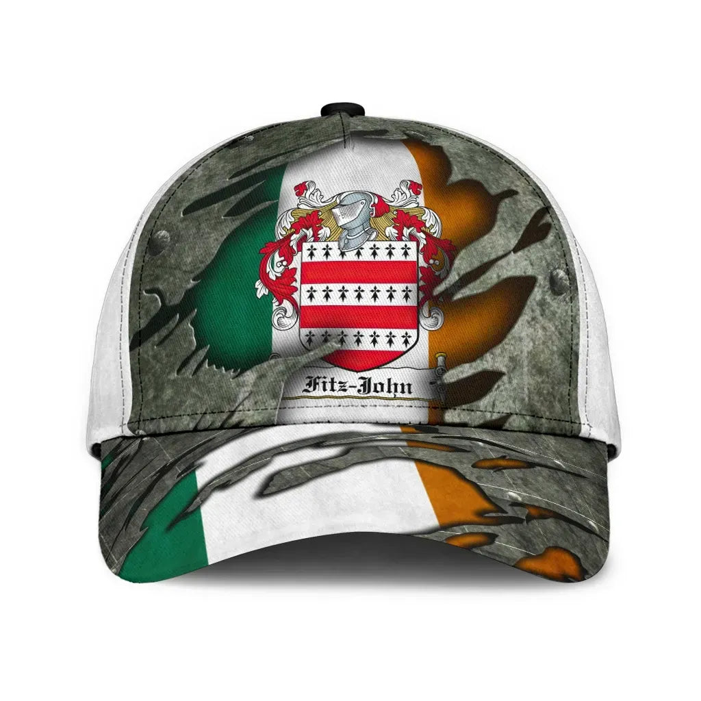 Adeenyc Clan Fitzjohn Coat Of Arms Irish Family Crest Classic Cap Trucker Hats Custom Hats Gifts For Men & Women