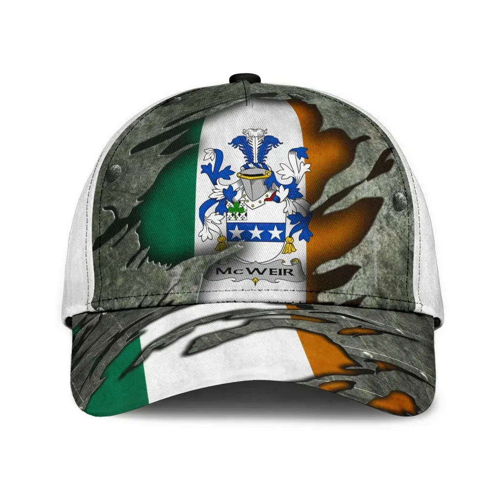 Adeenyc Clan Mcweir Coat Of Arms Irish Family Crest Classic Cap Trucker Hats Custom Hats Gifts For Men & Women