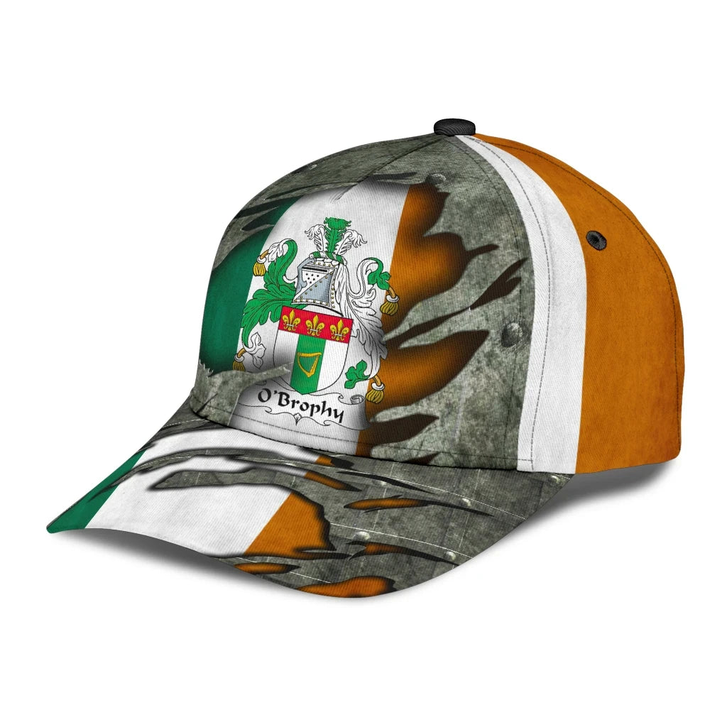 Adeenyc Clan Obrophy Coat Of Arms Irish Family Crest Classic Cap Trucker Hats Custom Hats Gifts For Men & Women