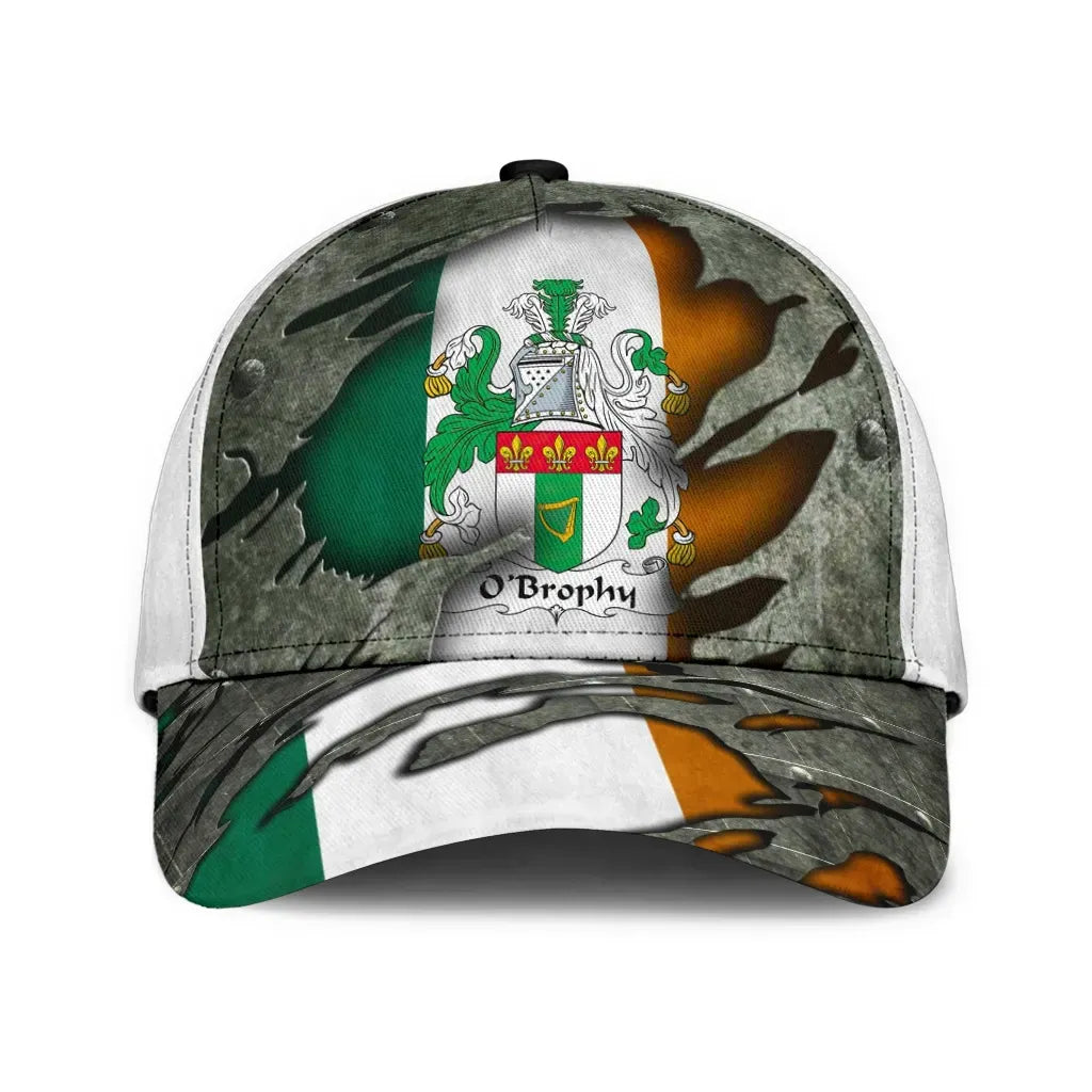 Adeenyc Clan Obrophy Coat Of Arms Irish Family Crest Classic Cap Trucker Hats Custom Hats Gifts For Men & Women