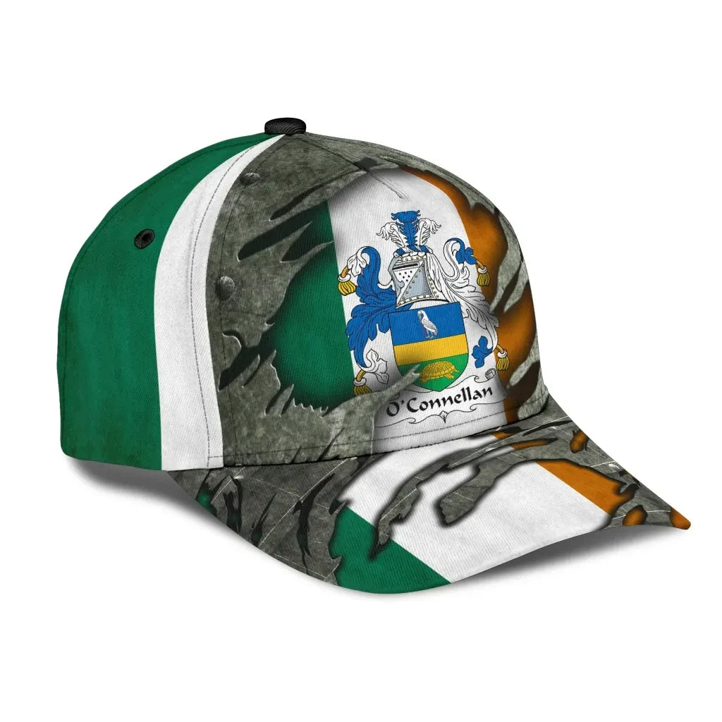 Adeenyc Clan Oconnellan Coat Of Arms Irish Family Crest Classic Cap Trucker Hats Custom Hats Gifts For Men & Women