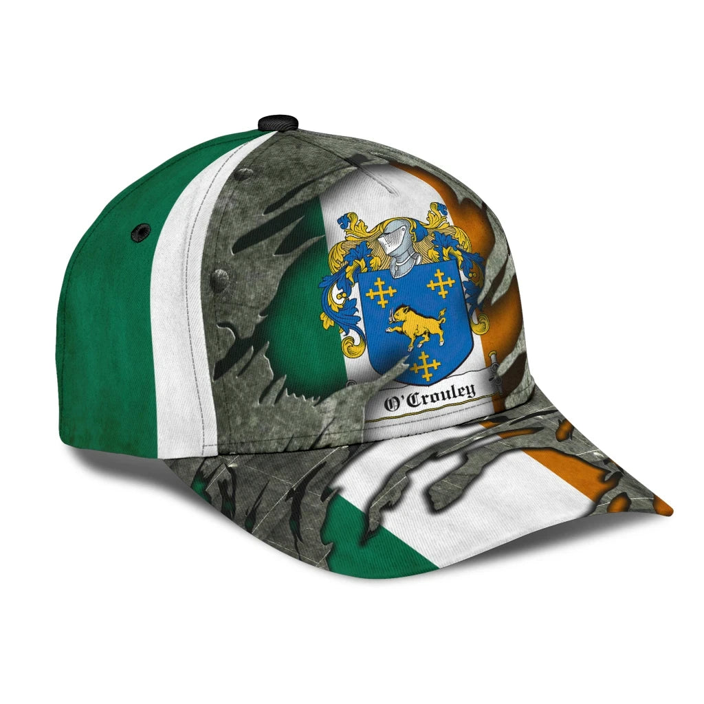 Adeenyc Clan Ocrouley Coat Of Arms Irish Family Crest Classic Cap Trucker Hats Custom Hats Gifts For Men & Women