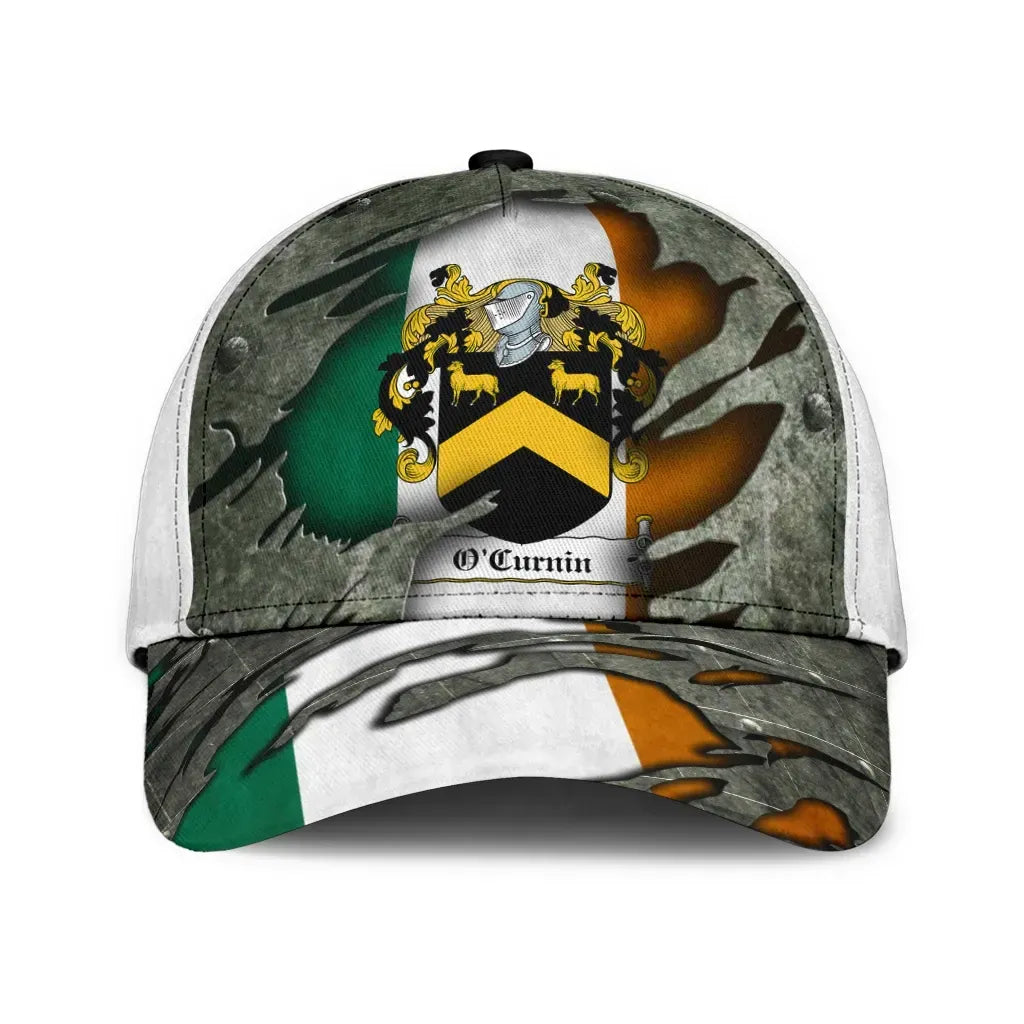 Adeenyc Clan Ocurnin Coat Of Arms Irish Family Crest Classic Cap Trucker Hats Custom Hats Gifts For Men & Women