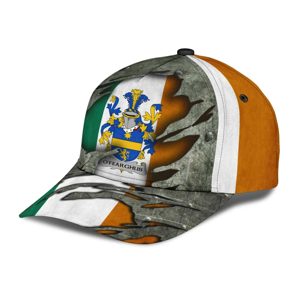 Adeenyc Clan Ofearghus Coat Of Arms Irish Family Crest Classic Cap Trucker Hats Custom Hats Gifts For Men & Women