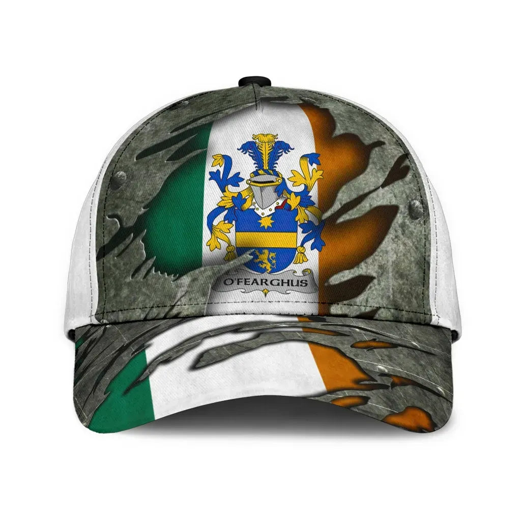 Adeenyc Clan Ofearghus Coat Of Arms Irish Family Crest Classic Cap Trucker Hats Custom Hats Gifts For Men & Women