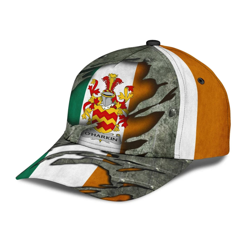 Adeenyc Clan Oharkin Coat Of Arms Irish Family Crest Classic Cap Trucker Hats Custom Hats Gifts For Men & Women