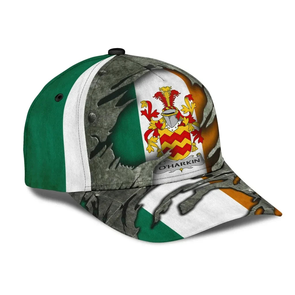 Adeenyc Clan Oharkin Coat Of Arms Irish Family Crest Classic Cap Trucker Hats Custom Hats Gifts For Men & Women