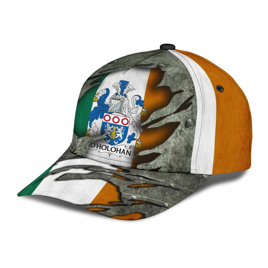 Adeenyc Clan Oholohan Coat Of Arms Irish Family Crest Classic Cap Trucker Hats Custom Hats Gifts For Men & Women