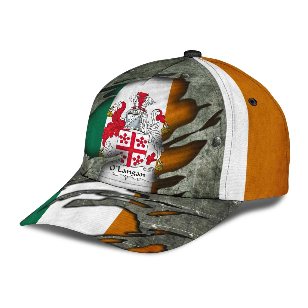 Adeenyc Clan Olangan Coat Of Arms Irish Family Crest Classic Cap Trucker Hats Custom Hats Gifts For Men & Women