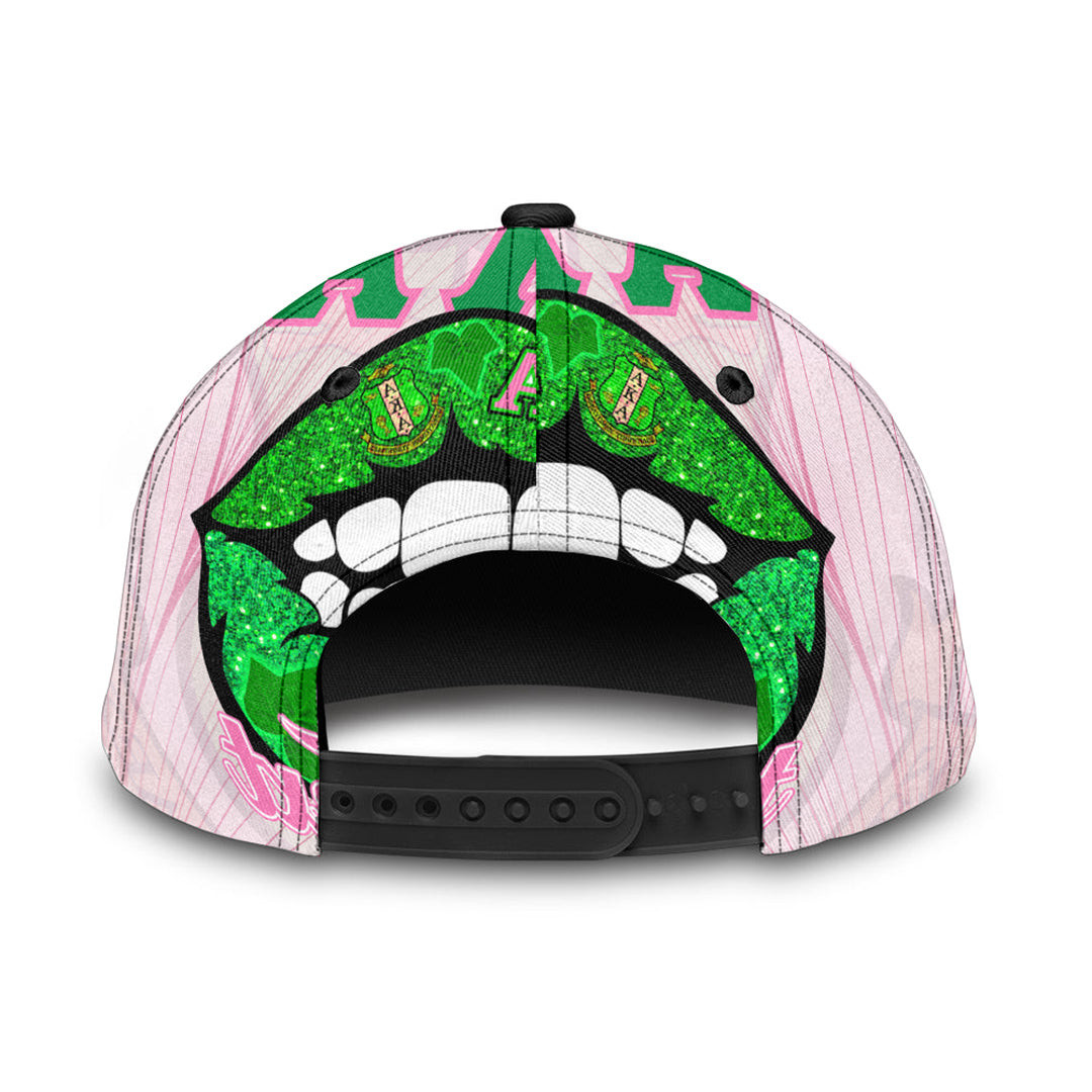 Adeenyc Classic Cap - (Custom) AKA Sororities Lips - Special Version Baseball Cap Trucker Hats Custom Hats Gifts For Men & Women