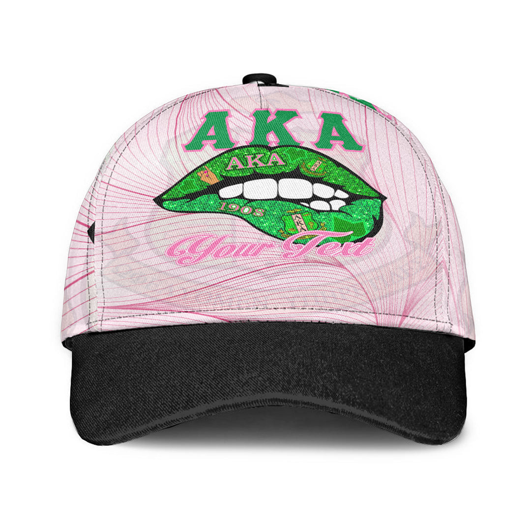 Adeenyc Classic Cap - (Custom) AKA Sororities Lips - Special Version Baseball Cap Trucker Hats Custom Hats Gifts For Men & Women