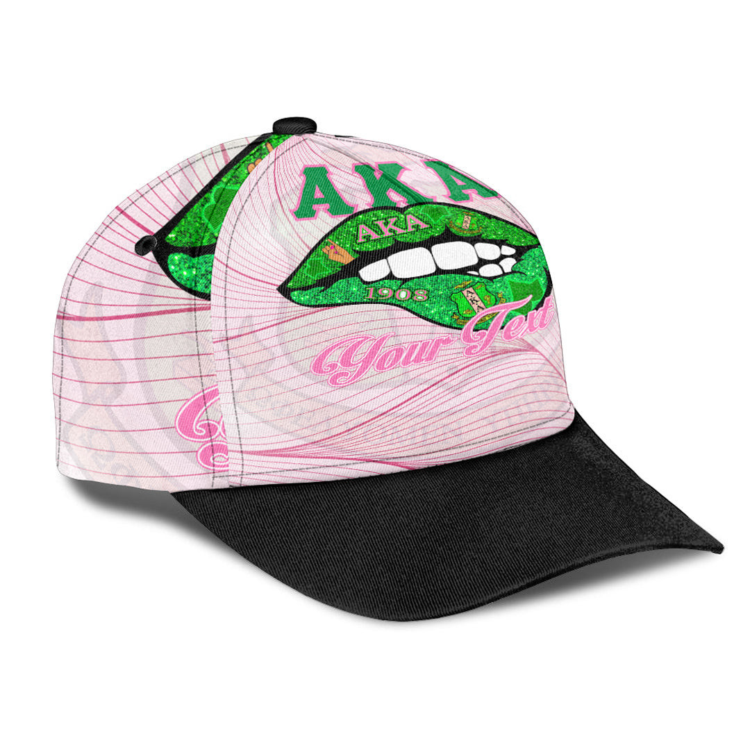 Adeenyc Classic Cap - (Custom) AKA Sororities Lips - Special Version Baseball Cap Trucker Hats Custom Hats Gifts For Men & Women