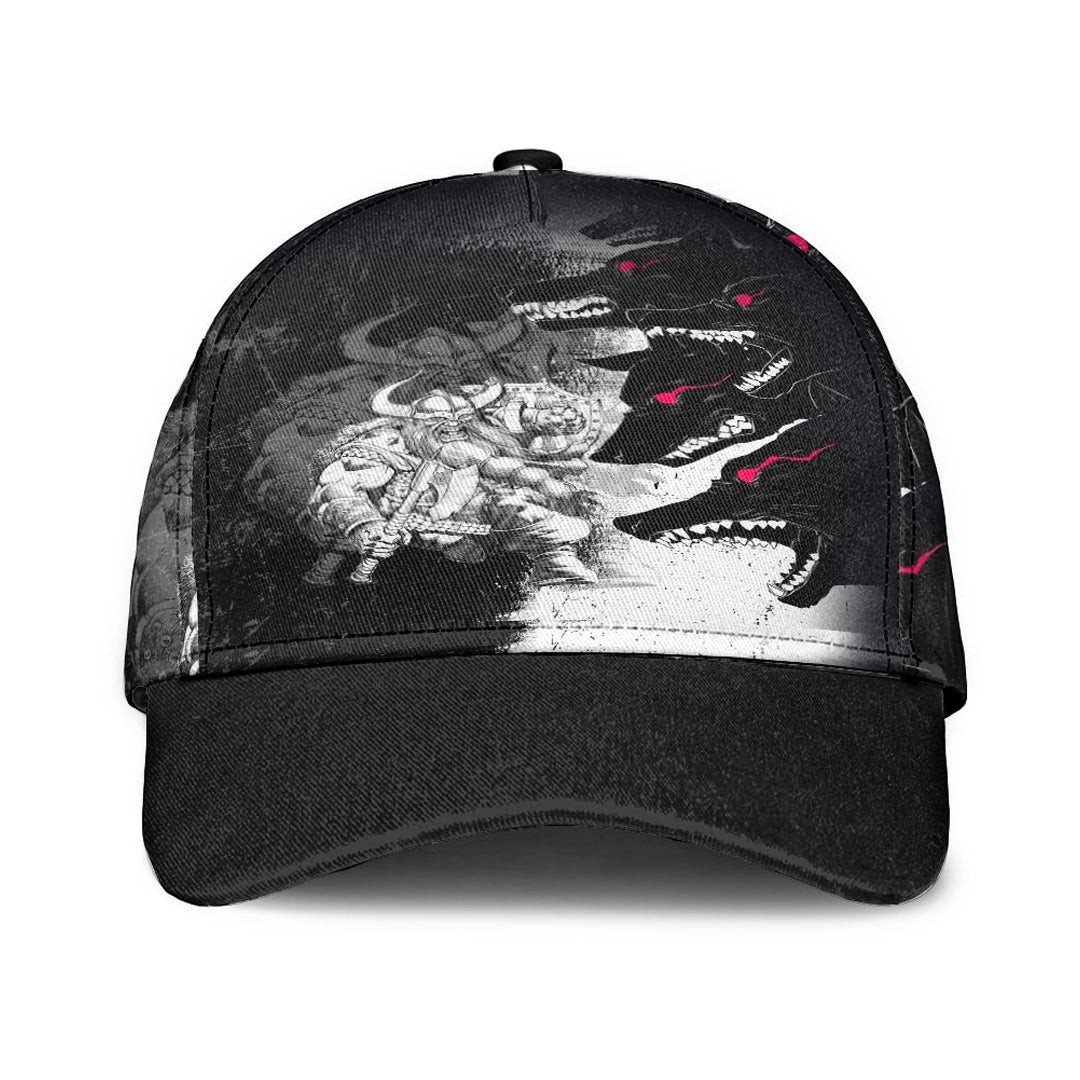 Adeenyc Classic Cap - Berserker and Wolf Red Eyes Baseball Cap Trucker Hats Custom Hats Gifts For Men & Women