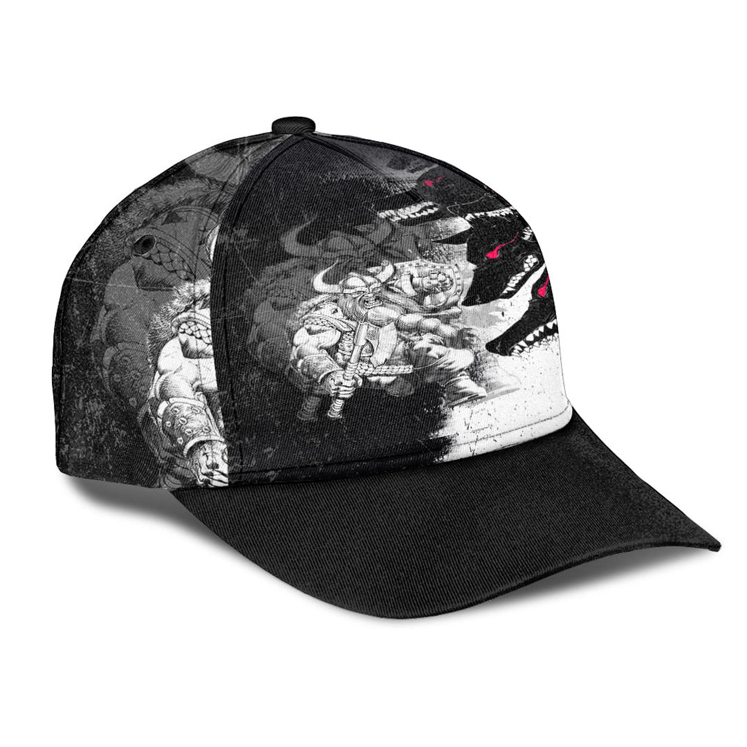 Adeenyc Classic Cap - Berserker and Wolf Red Eyes Baseball Cap Trucker Hats Custom Hats Gifts For Men & Women