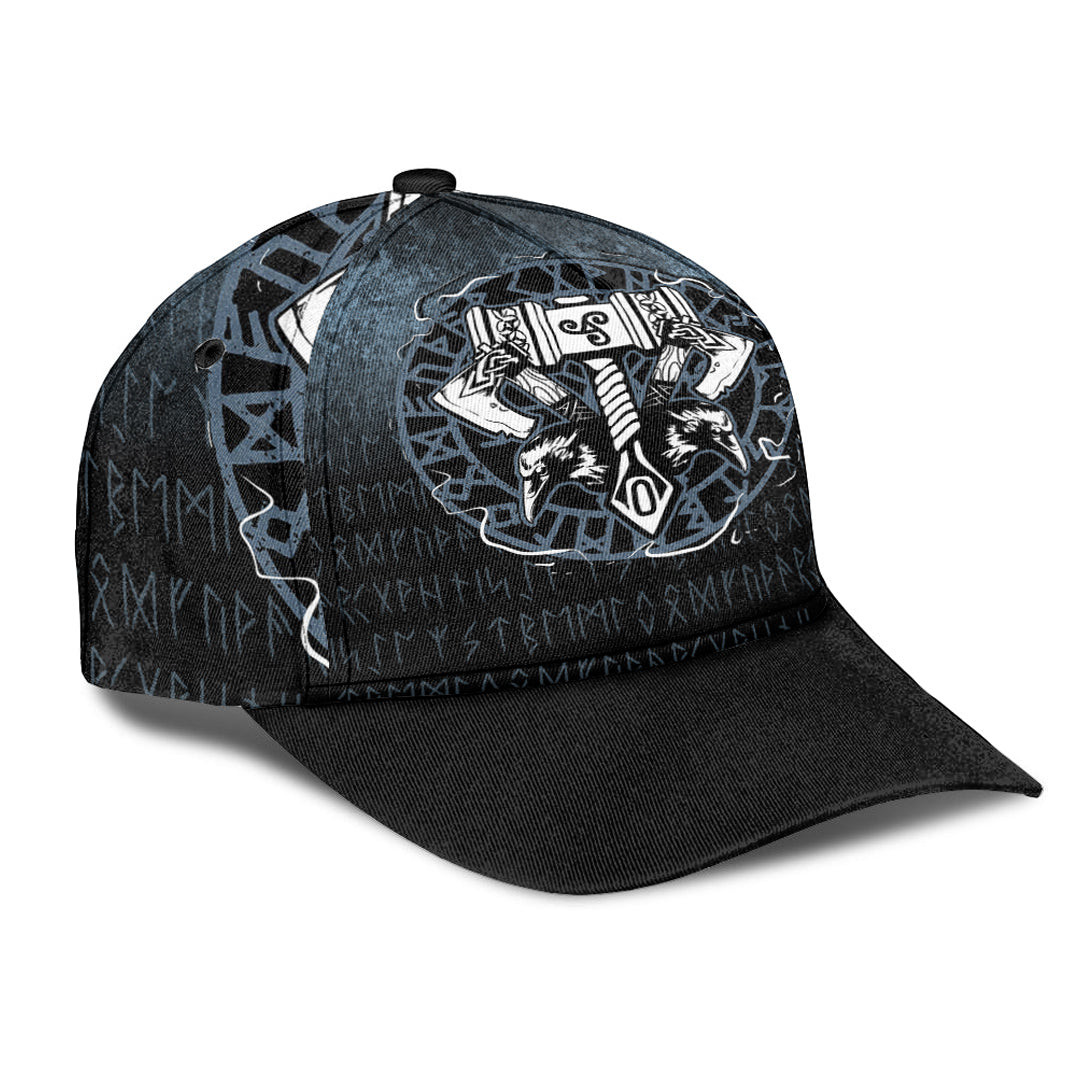 Adeenyc Classic Cap – Celtic Huginn And Muninn Raven Viking Baseball Cap Trucker Hats Custom Hats Gifts For Men & Women