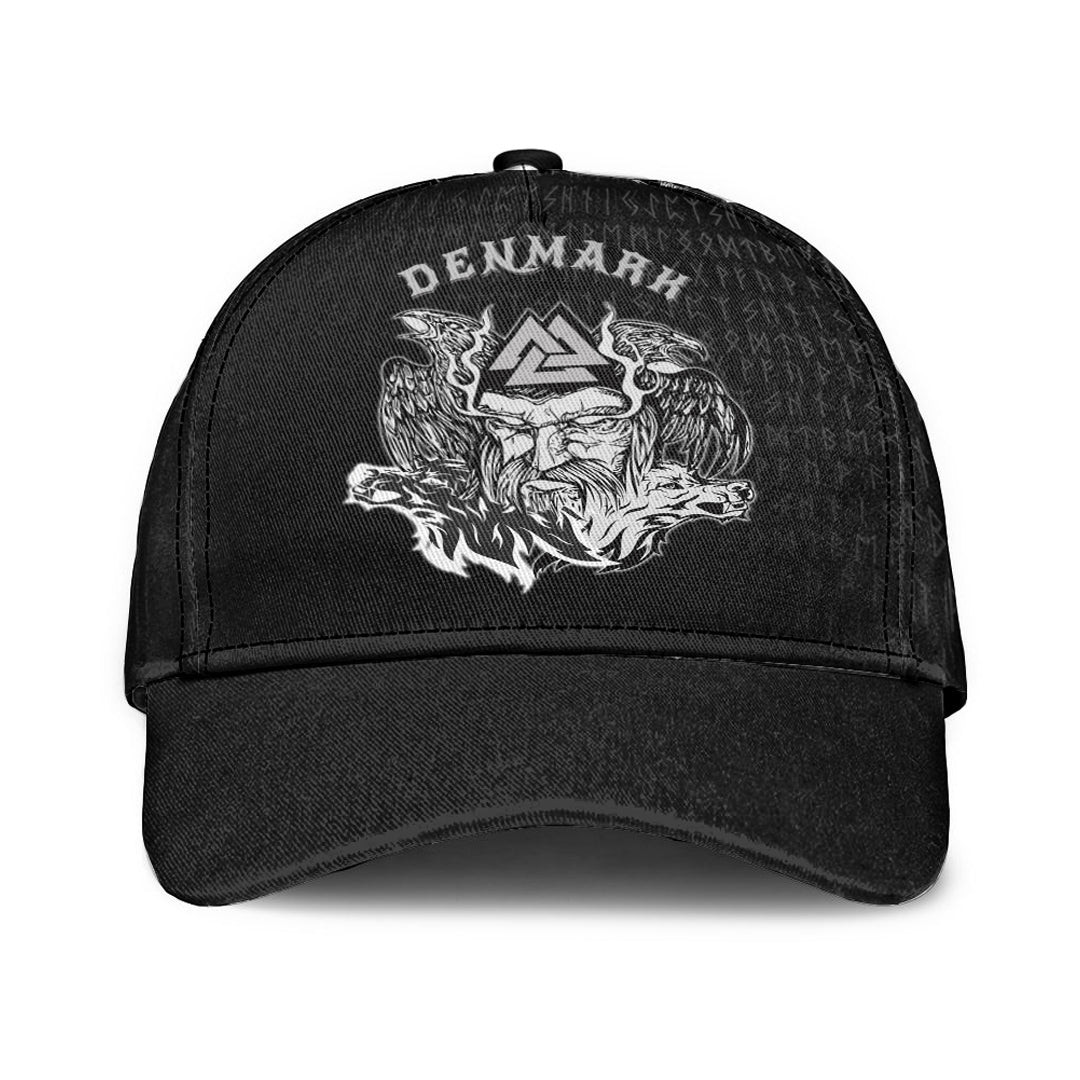 Adeenyc Classic Cap -Denmark Odin Viking Baseball Cap Trucker Hats Custom Hats Gifts For Men & Women