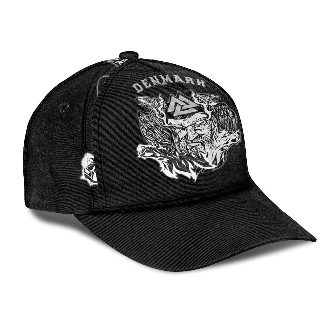 Adeenyc Classic Cap -Denmark Odin Viking Baseball Cap Trucker Hats Custom Hats Gifts For Men & Women