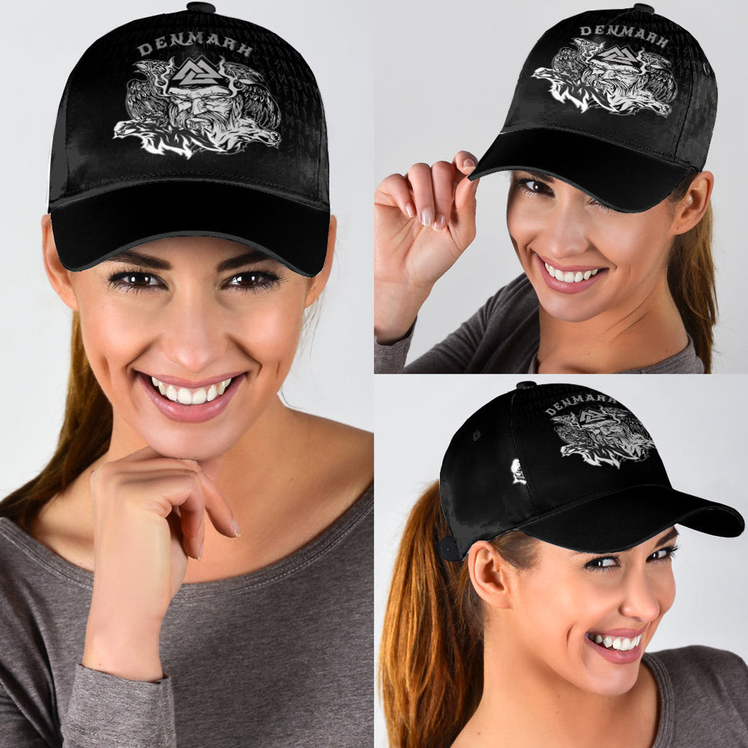 Adeenyc Classic Cap -Denmark Odin Viking Baseball Cap Trucker Hats Custom Hats Gifts For Men & Women