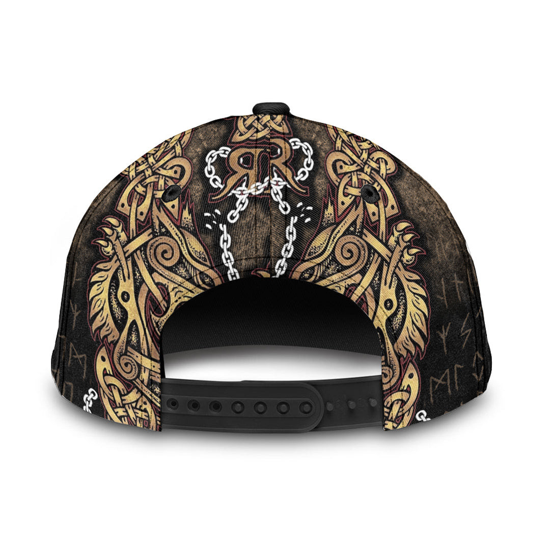 Adeenyc Classic Cap -Fenrir  Ragnarok Viking Monster Wolf Baseball Cap Trucker Hats Custom Hats Gifts For Men & Women