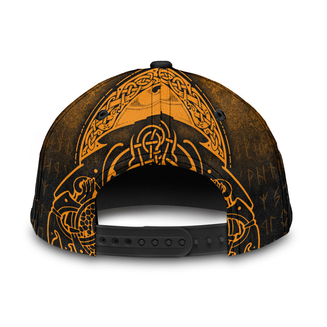 Adeenyc Classic Cap - Fenrir Viking 3D Tattoo - Gold Version Baseball Cap Trucker Hats Custom Hats Gifts For Men & Women
