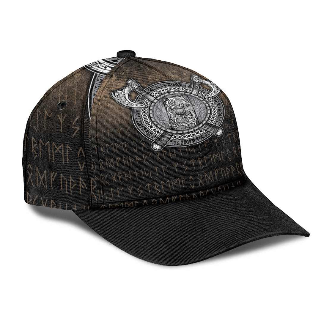 Adeenyc Classic Cap - Fenrir Viking Shield  Baseball Cap Trucker Hats Custom Hats Gifts For Men & Women