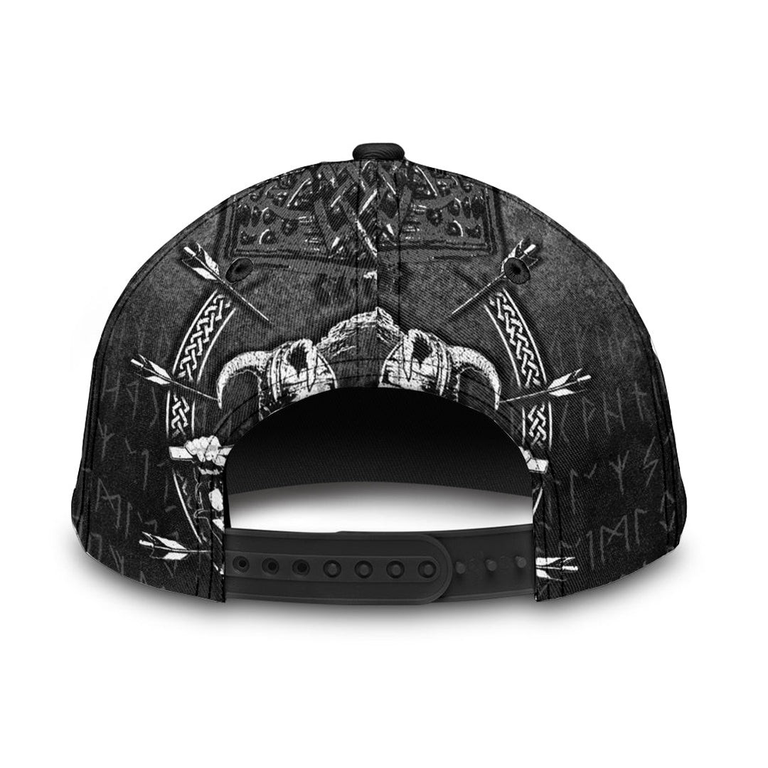 Adeenyc Classic Cap -Fenrir Wolf Of Odin Norse Runes Thor Hammer Mjolnir Baseball Cap Trucker Hats Custom Hats Gifts For Men & Women