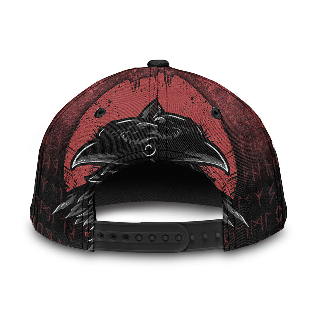 Adeenyc Classic Cap -Huginn And Muninn Birds Norse Mythology Crow Hunters Wildlife Animals Baseball Cap Trucker Hats Custom Hats Gifts For Men & Women