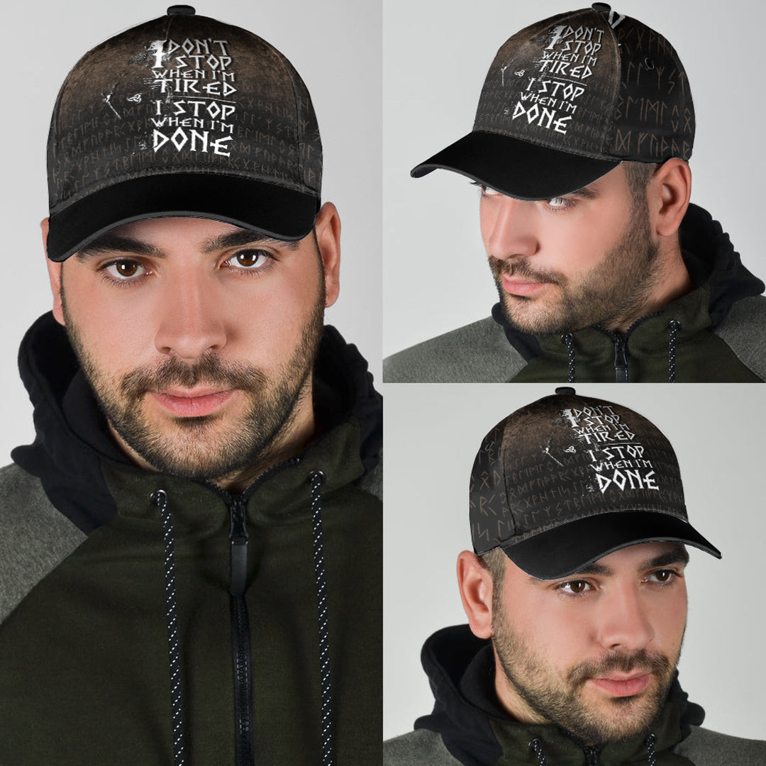 Adeenyc Classic Cap -I Don't Stop When I'm Tired I Stop When I'm Done Baseball Cap Trucker Hats Custom Hats Gifts For Men & Women