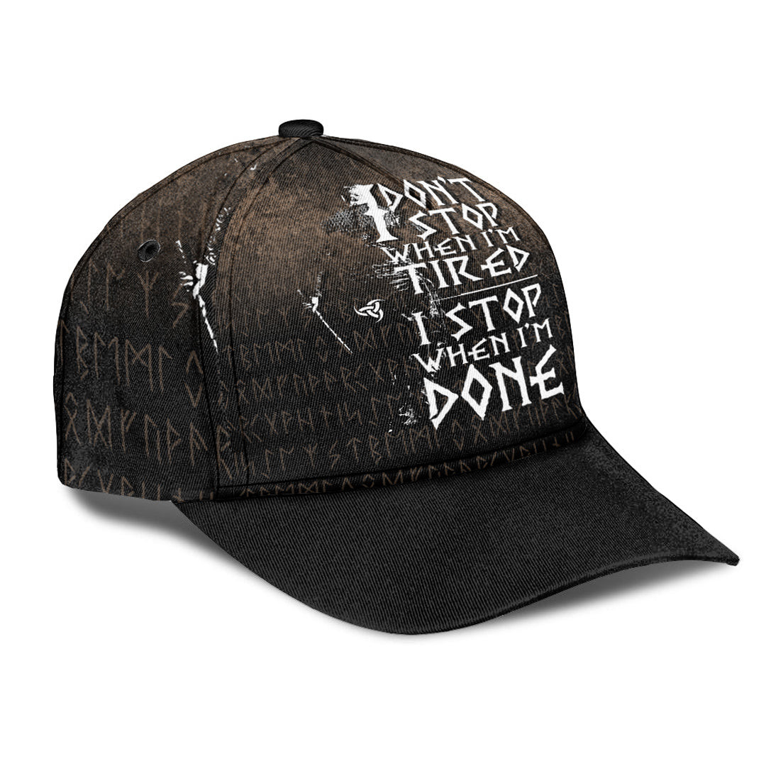 Adeenyc Classic Cap -I Don't Stop When I'm Tired I Stop When I'm Done Baseball Cap Trucker Hats Custom Hats Gifts For Men & Women