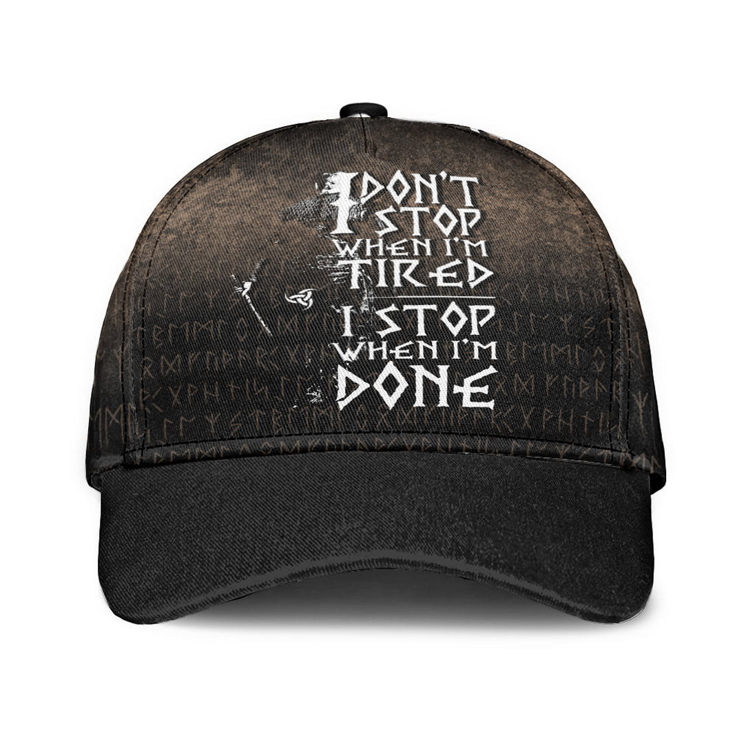 Adeenyc Classic Cap -I Don't Stop When I'm Tired I Stop When I'm Done Baseball Cap Trucker Hats Custom Hats Gifts For Men & Women