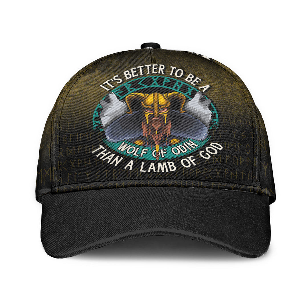Adeenyc Classic Cap -Its Better To Be A Wolf Of Odin Than A Lamb Of God Baseball Cap Trucker Hats Custom Hats Gifts For Men & Women