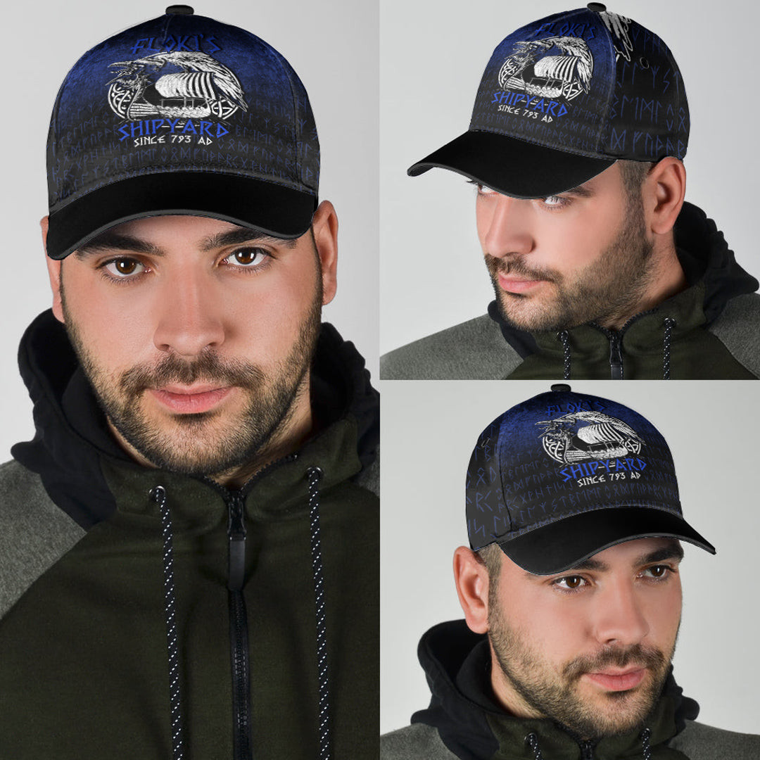 Adeenyc Classic Cap -Kattegat Longboat Raven Norse Mythology Flokis Shipyard Baseball Cap Trucker Hats Custom Hats Gifts For Men & Women