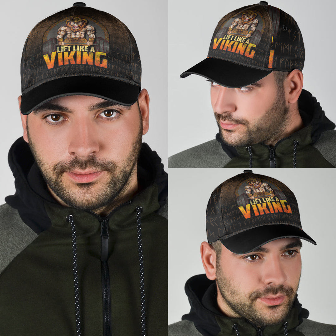 Adeenyc Classic Cap -Lift Like A Viking Baseball Cap Trucker Hats Custom Hats Gifts For Men & Women